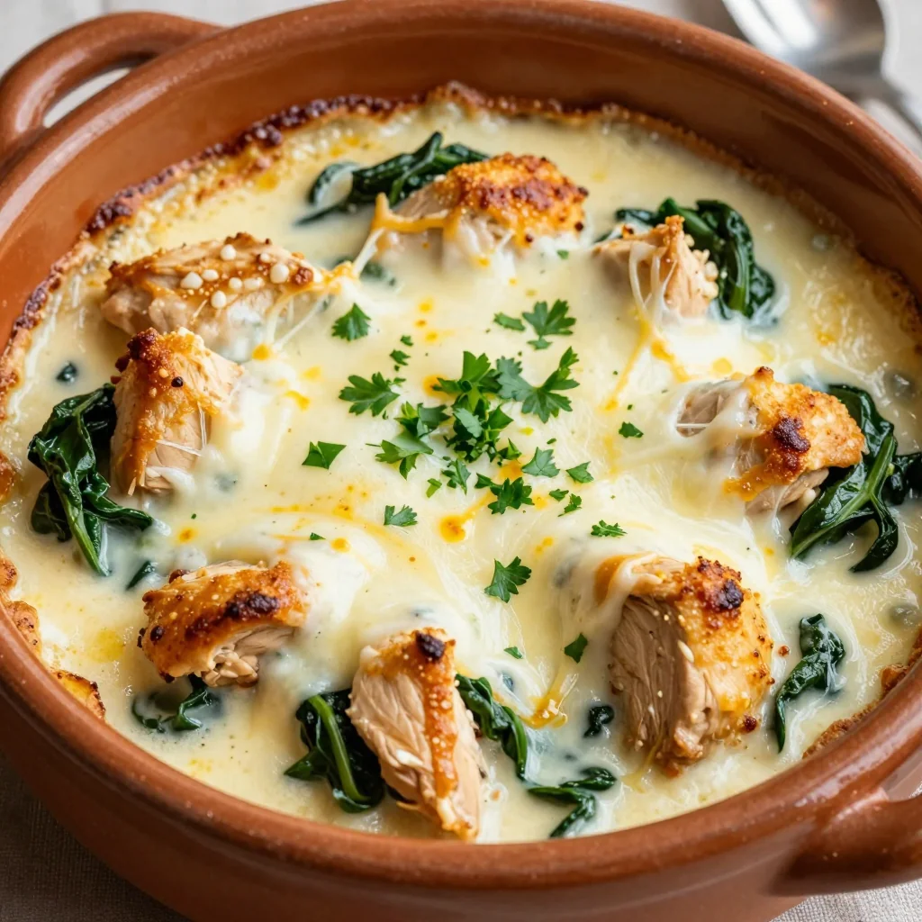 one pot chicken and spinach casserole for clean january family meals