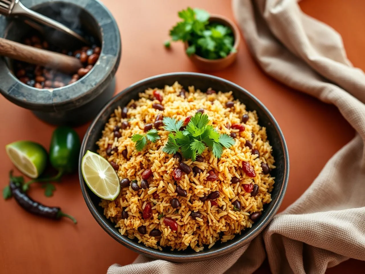 Cafeteria Style Mexican Rice