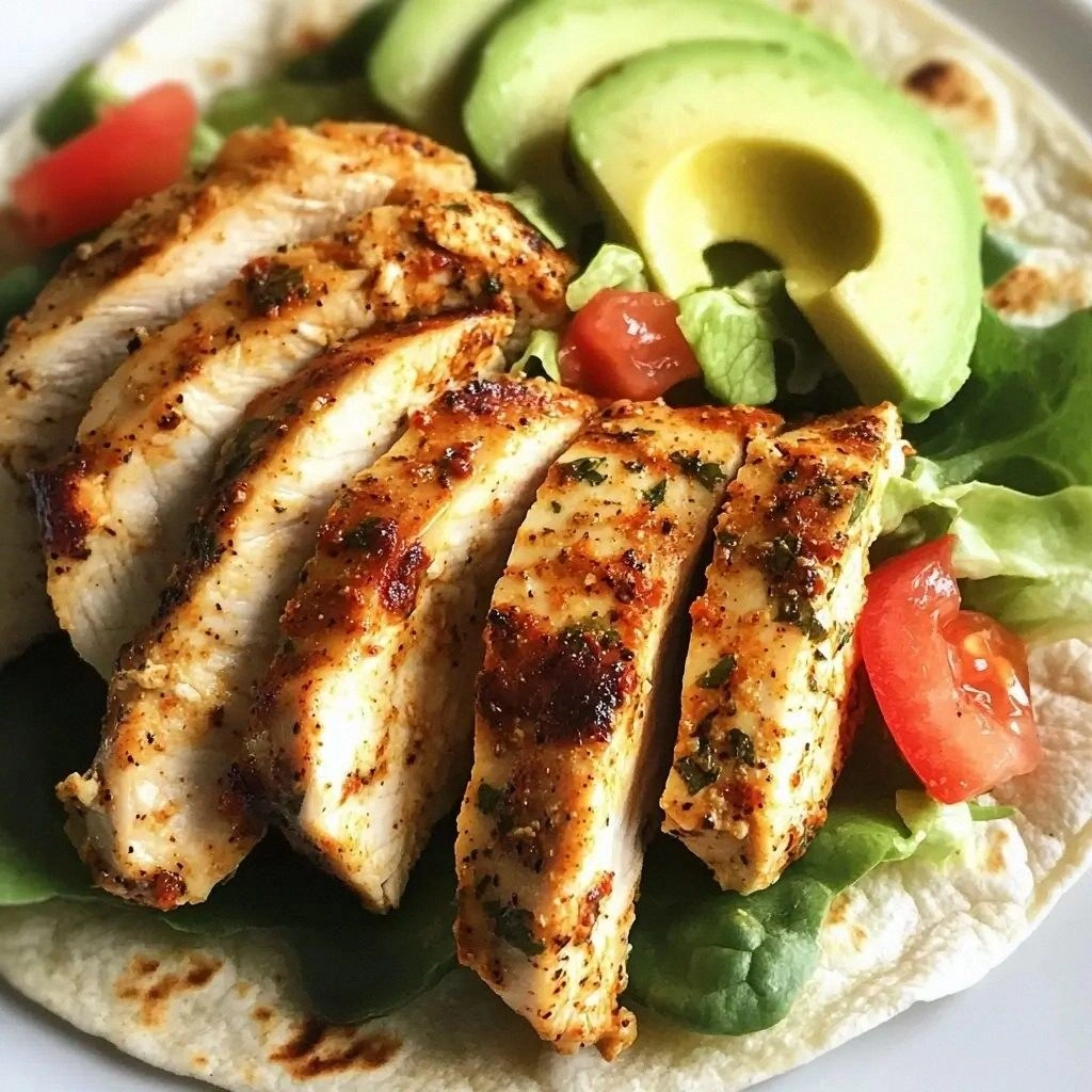 Cajun Chicken and Avocado Wrap