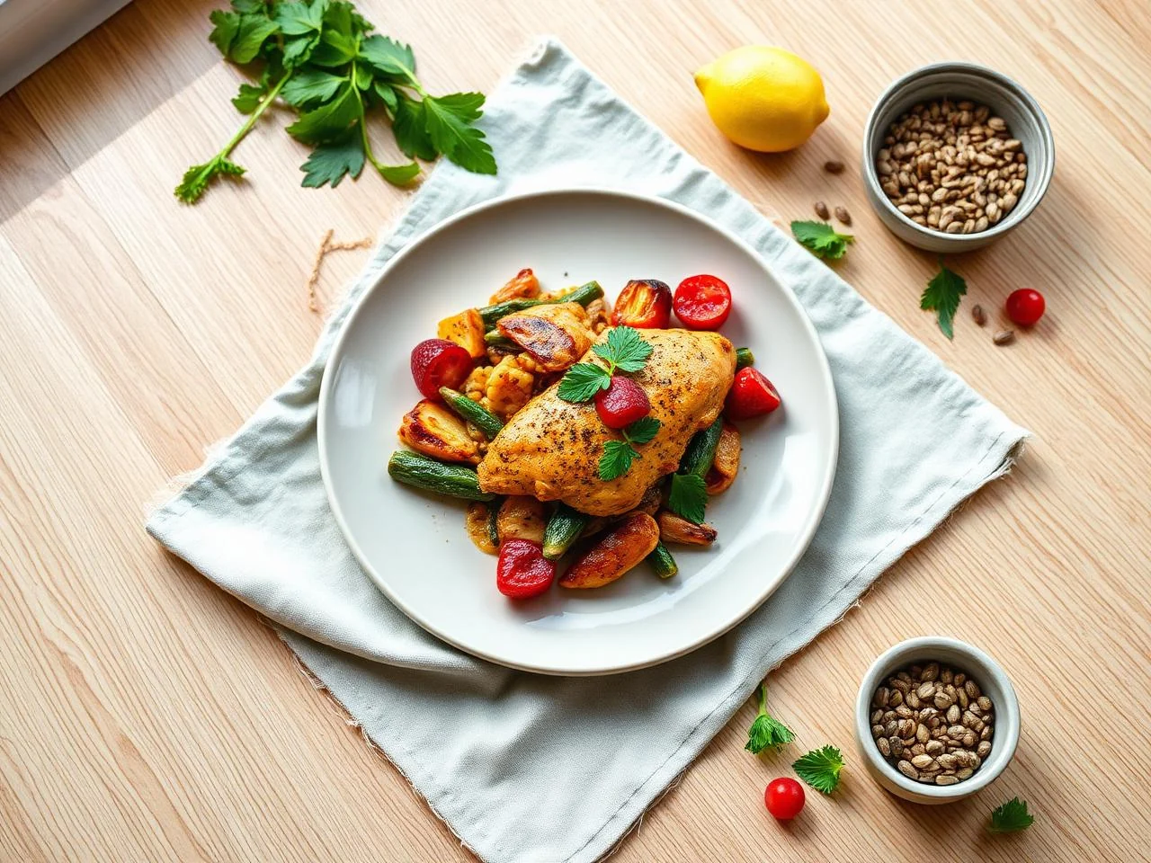 Cajun Chicken And Vegetables