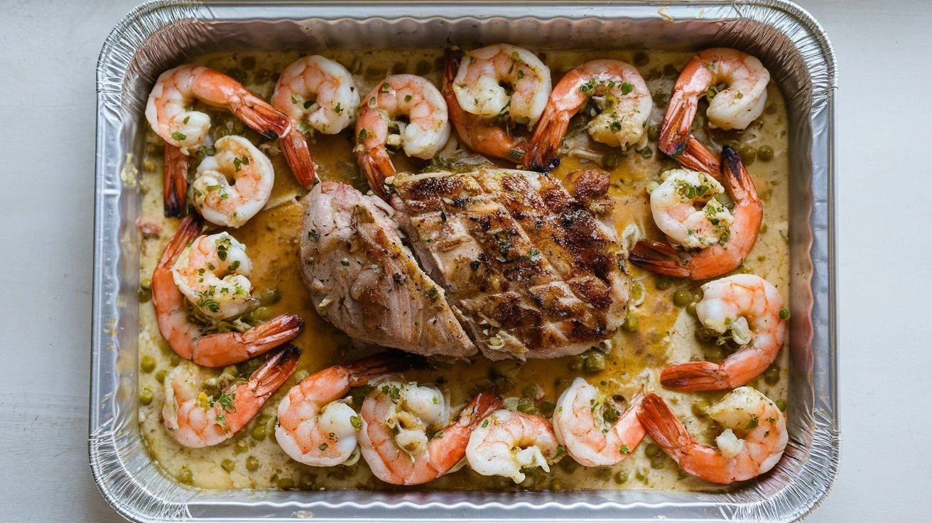 Cajun Salmon And Shrimp Alfred