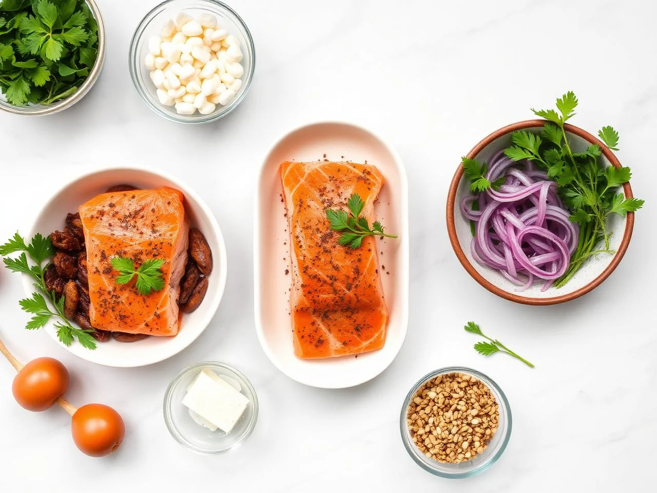 Ingredients for Cajun Salmon