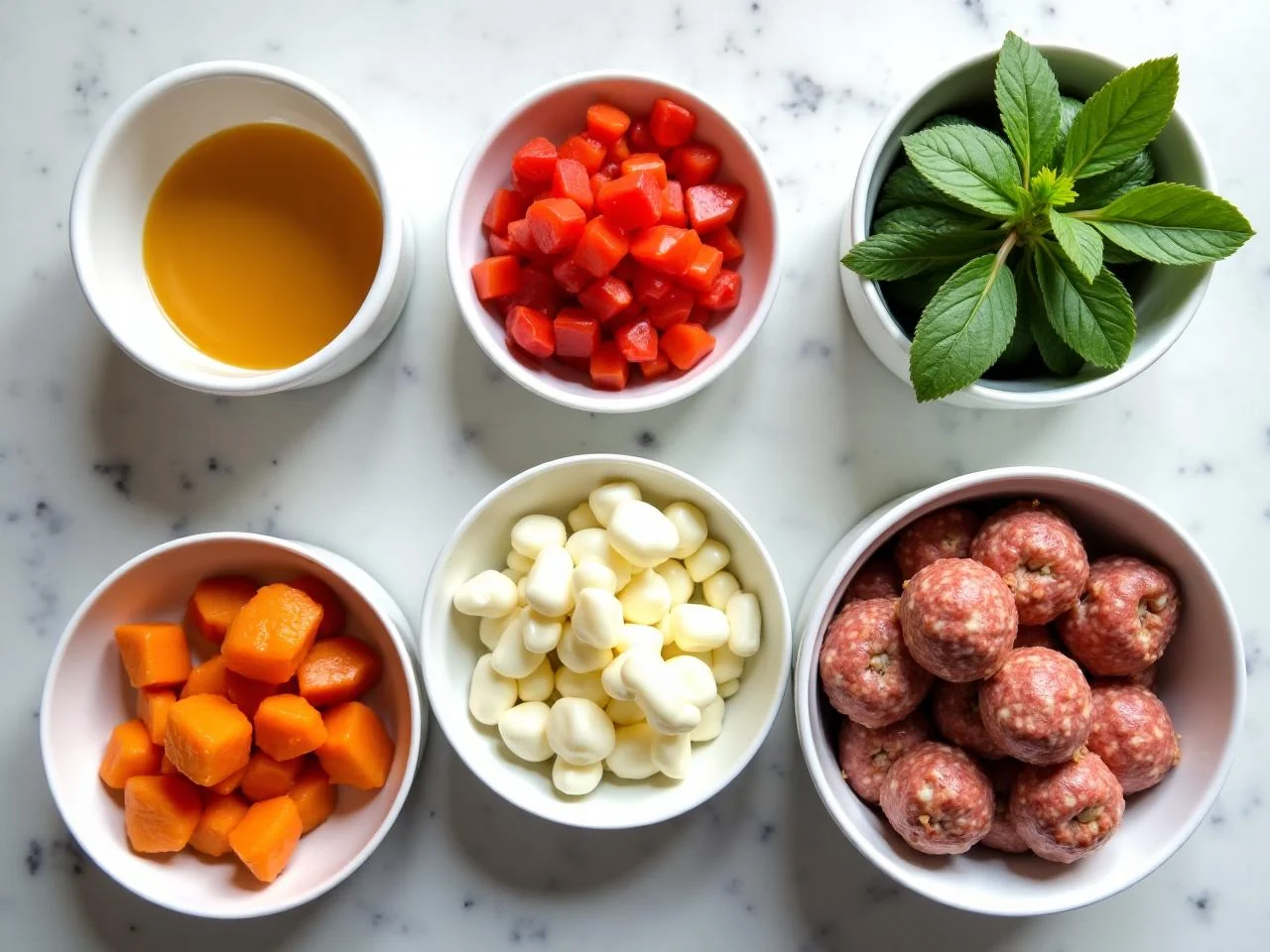 Ingredients for Cajun Sausage Jambalaya