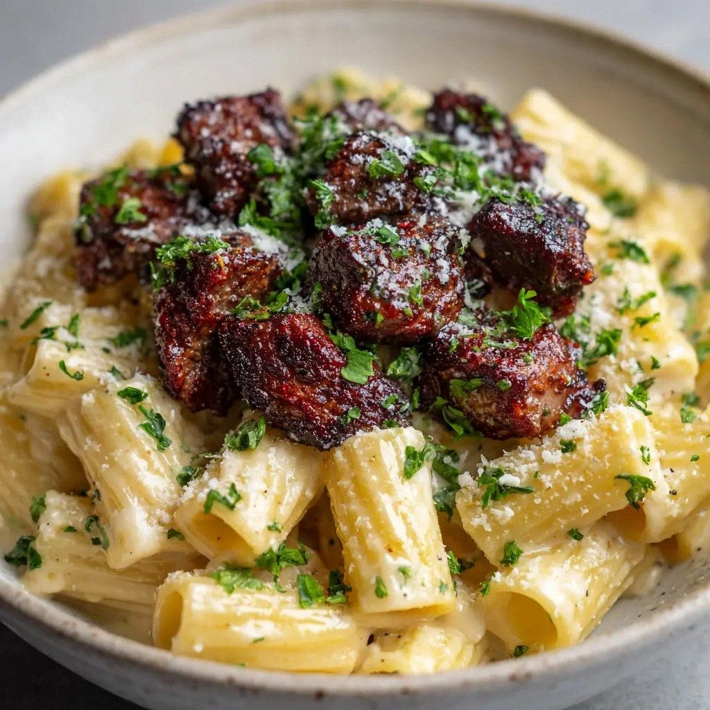 Cajun Steak Pasta: Creamy Parm