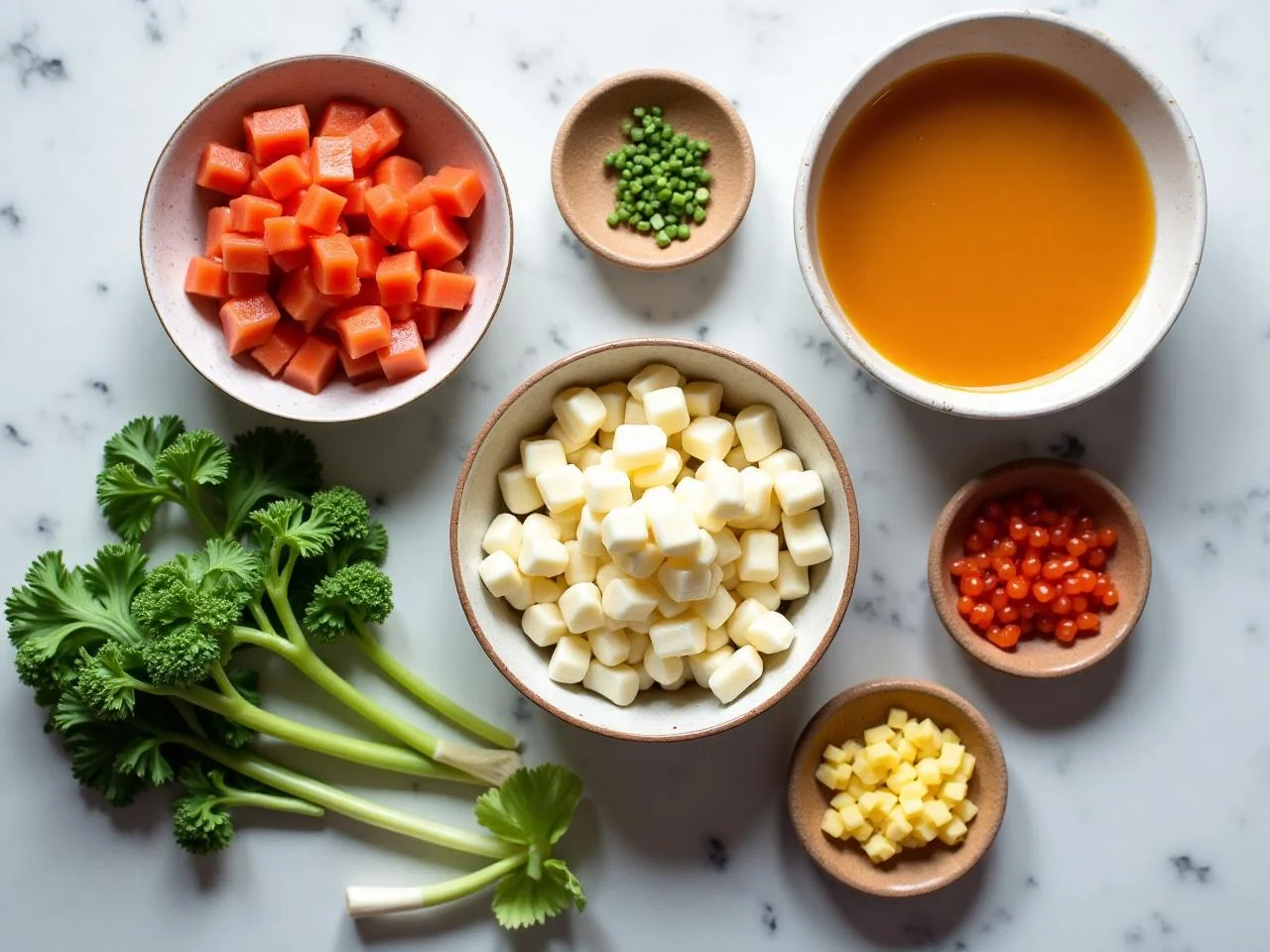 Ingredients for Caldo de Pollo