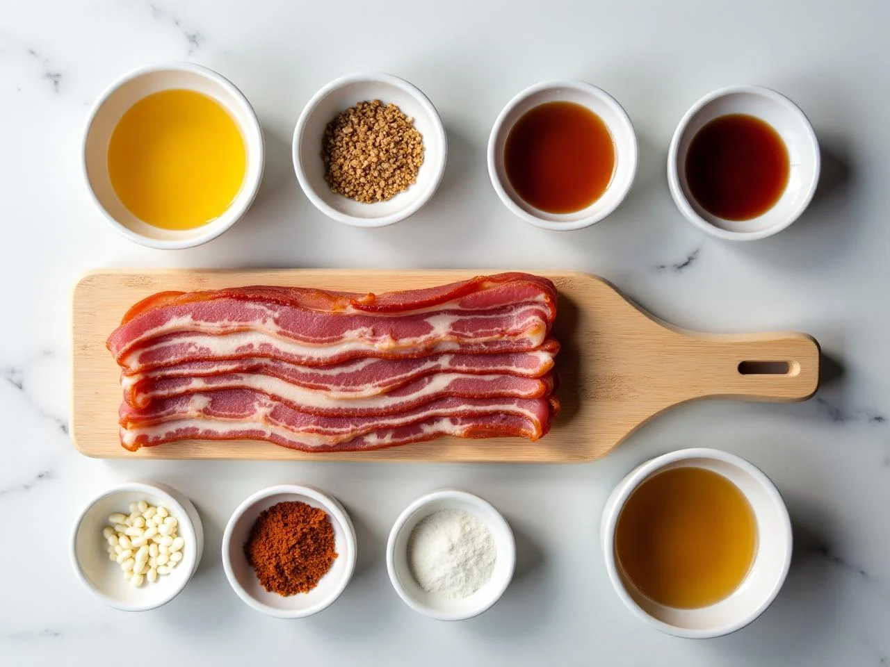 Ingredients for Candied Brown Sugar Bacon
