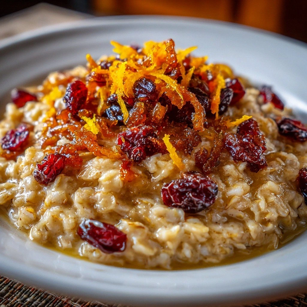 Candied Orange Oatmeal Cranber