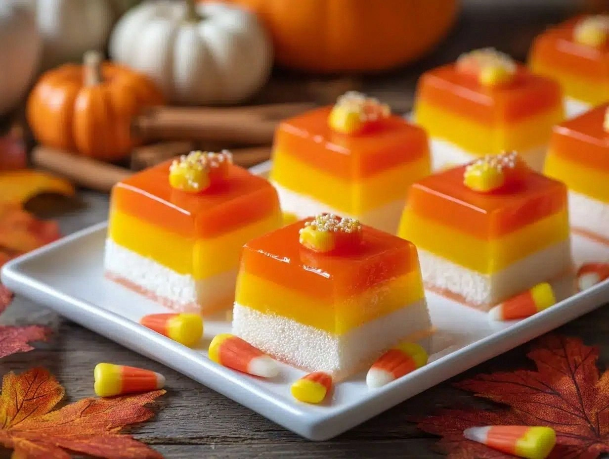 Candy Corn Jello Shots Recipe Perfect for Fall Parties