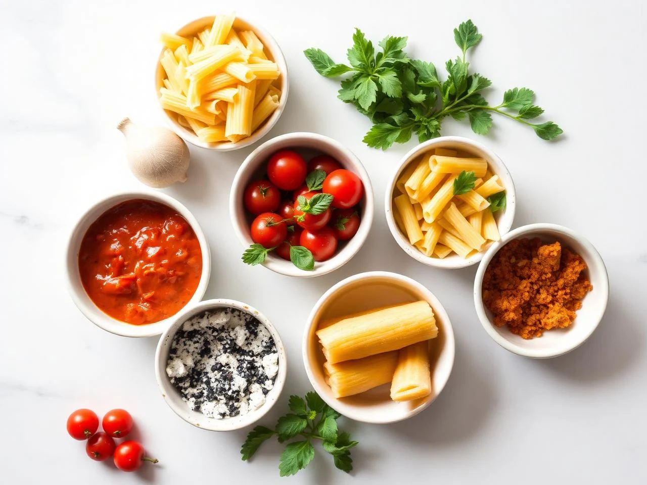 Ingredients for Cannelloni