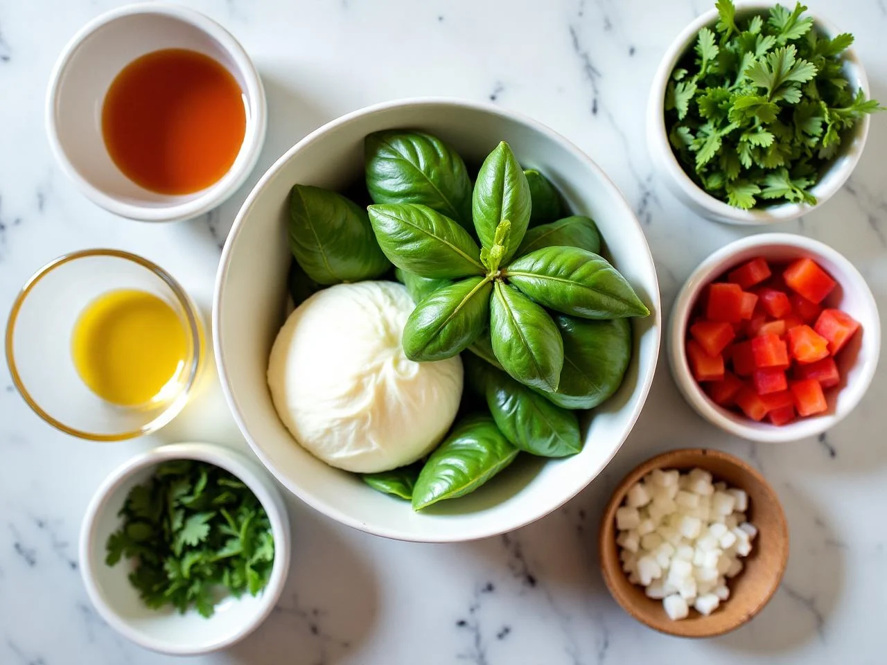 Ingredients for Caprese Salad