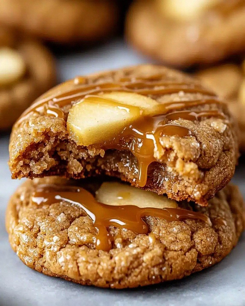 Caramel Apple Cider Cookies | Soft & Chewy Fall Treat