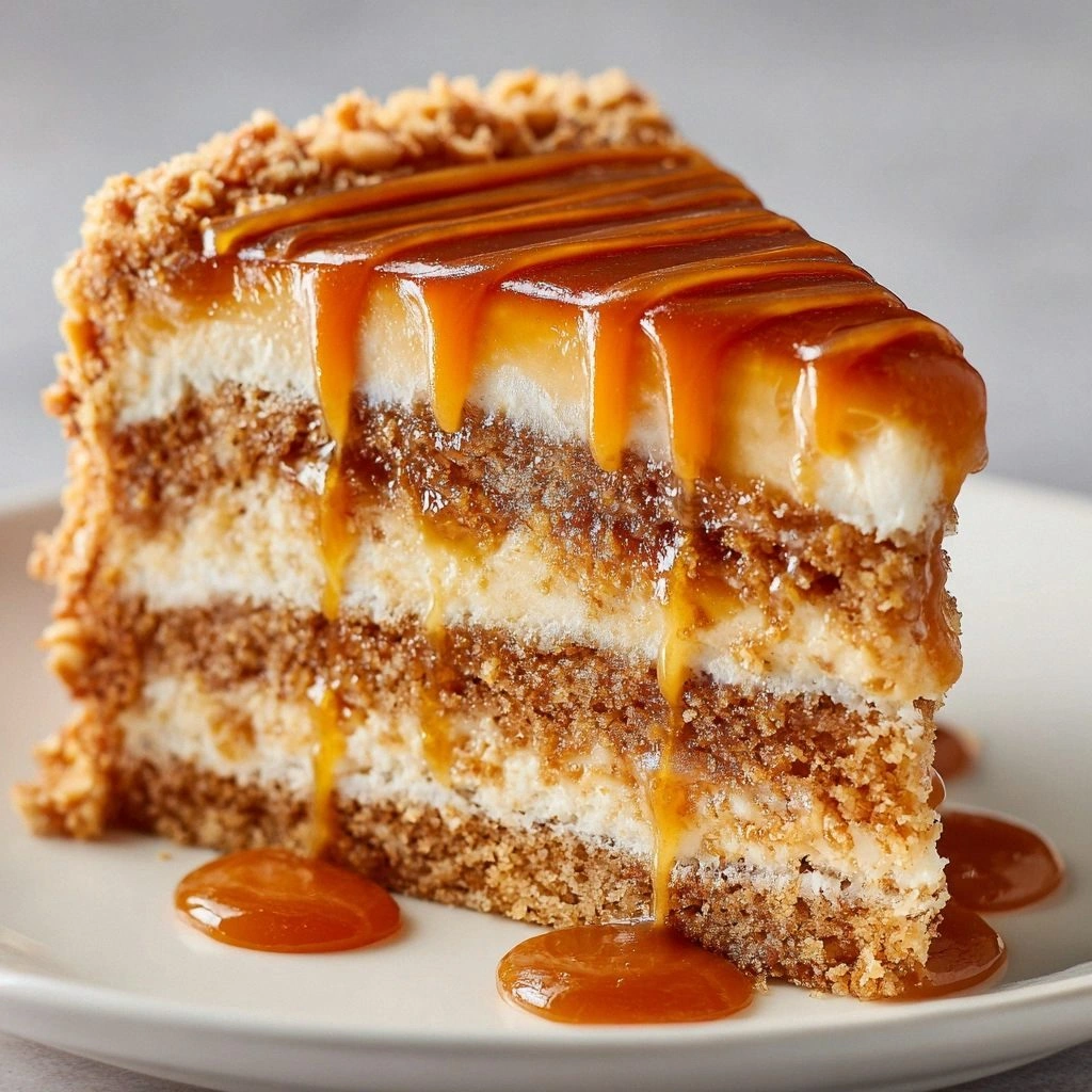 Caramel Crunch Layer Cake