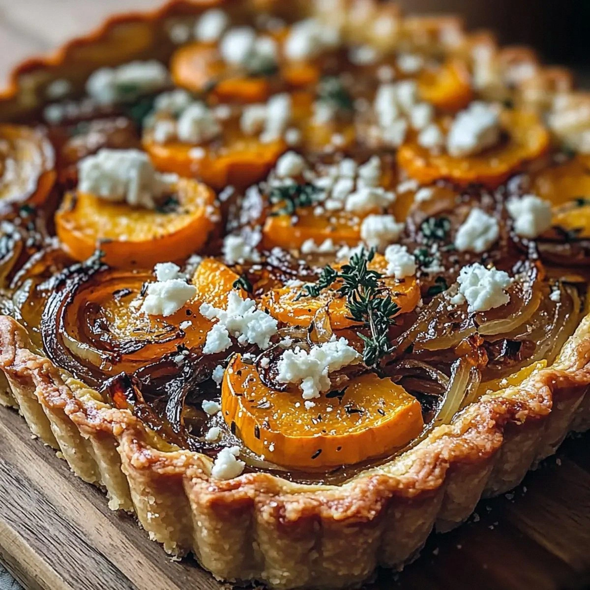 Caramelized Onion Butternut Squash Tart: Fall’s Cozy Delight