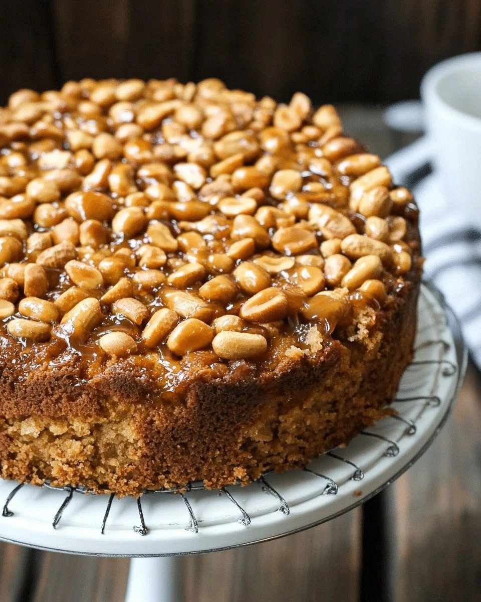 Caramelized Peanut Coffee Cake