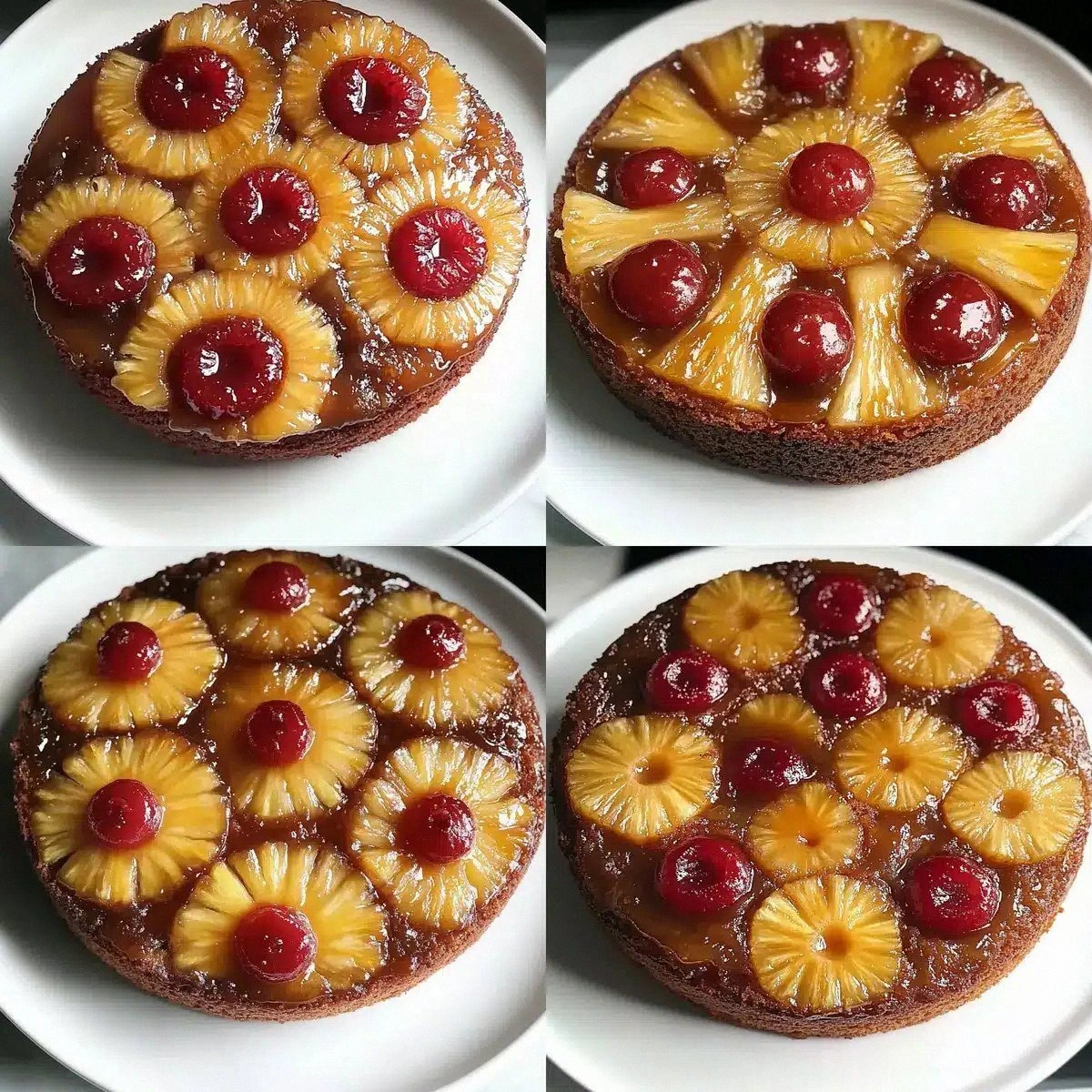 Caramelized Pineapple Upside Down Cake in Cast Iron Skillet Delight