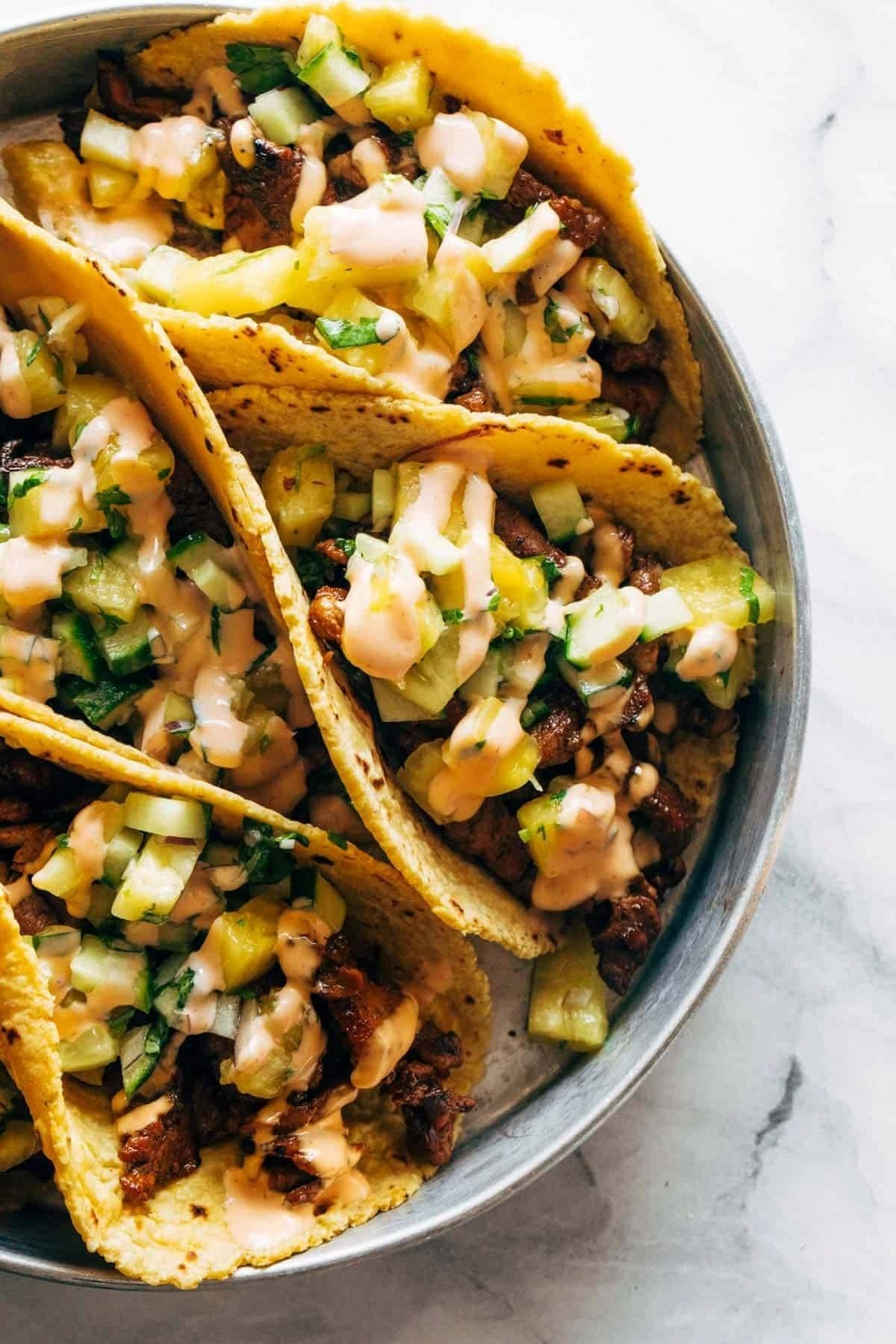 Caramelized Pork Tacos with Pi