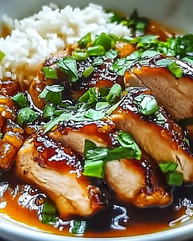 Caramelized Soy Chicken in Garlic Ginger Broth Awaits!