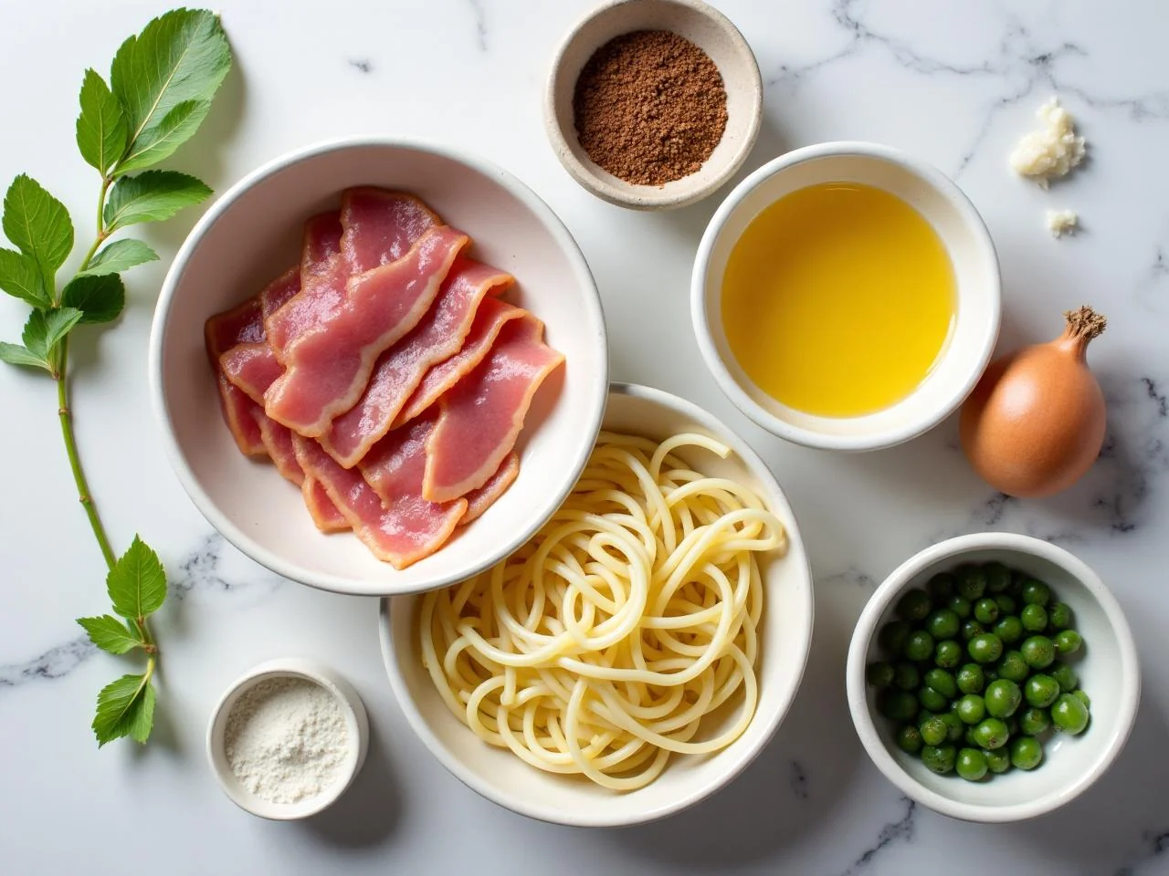 Ingredients for Carbonara