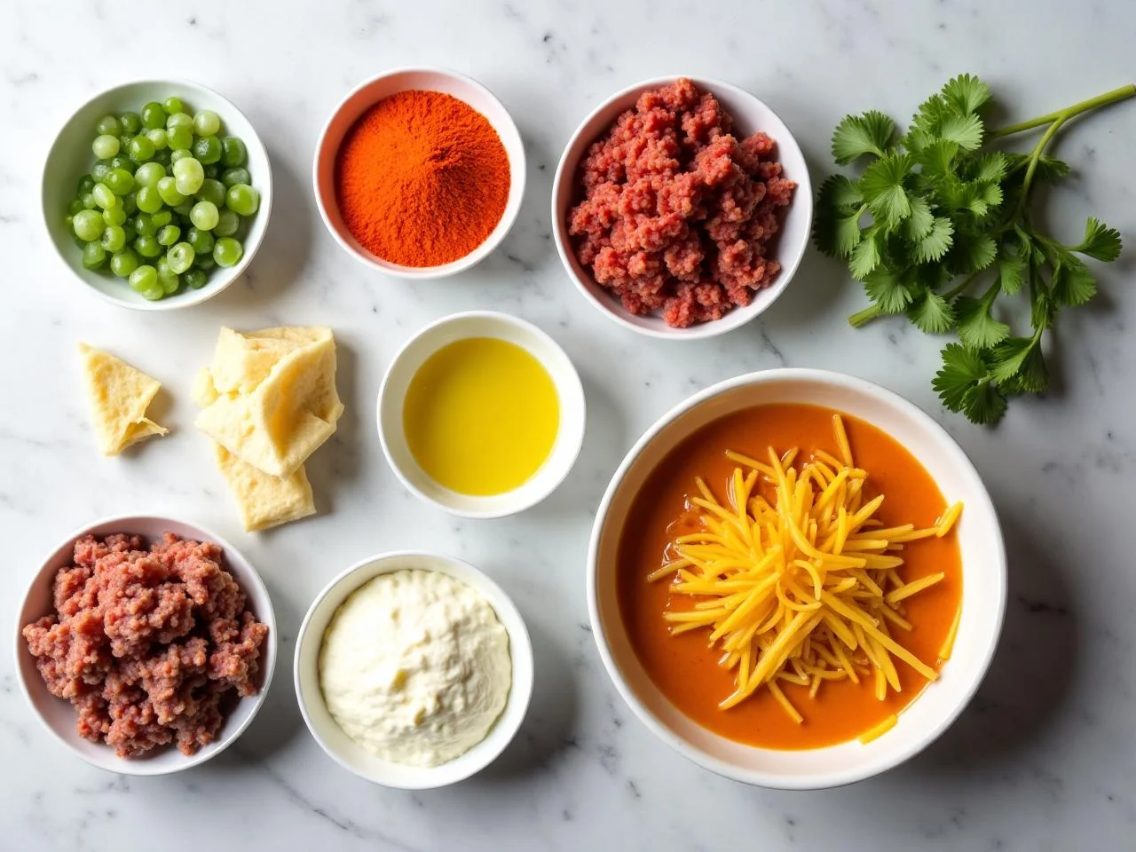 Ingredients for Carne Asada Enchiladas