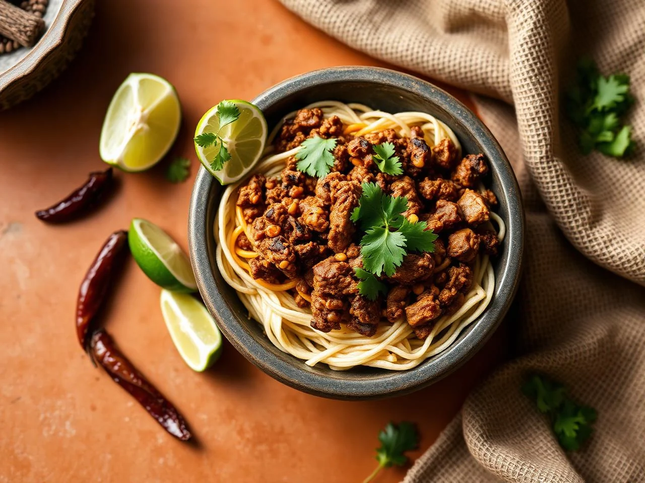 Carne Guisada Burrito Bowl