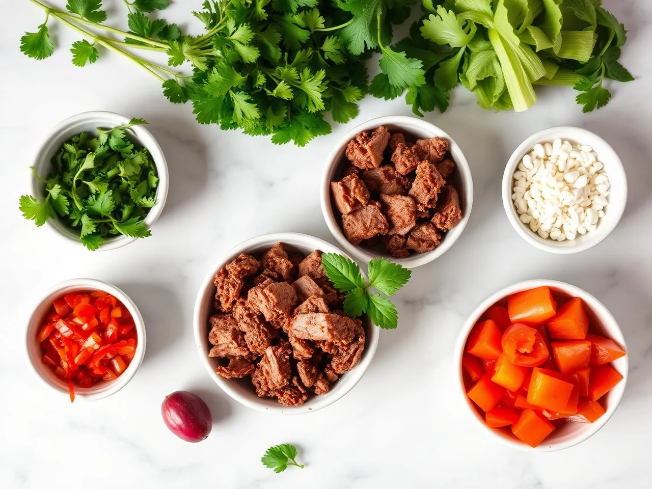 Ingredients for Carnitas
