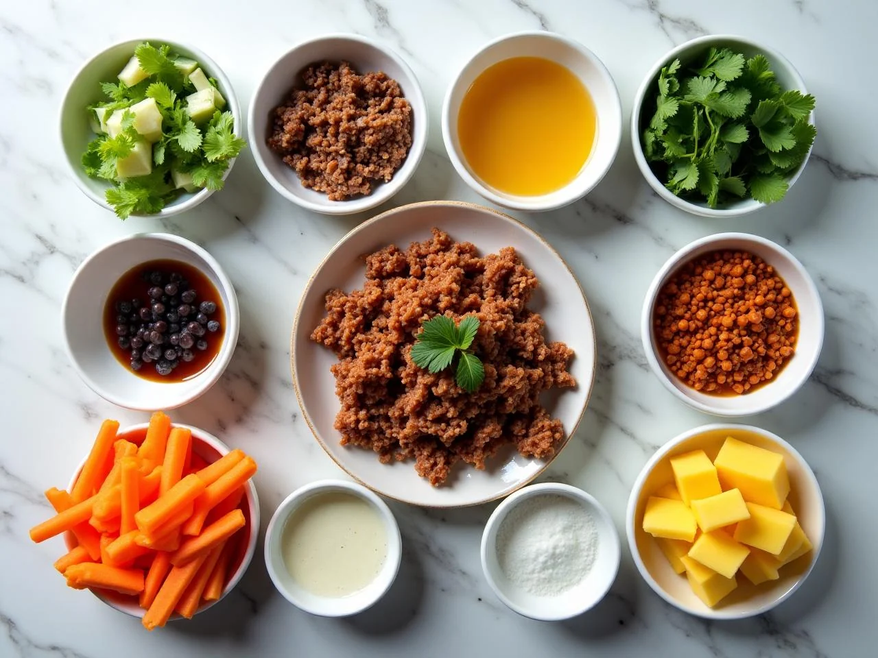 Ingredients for Carnitas Tacos