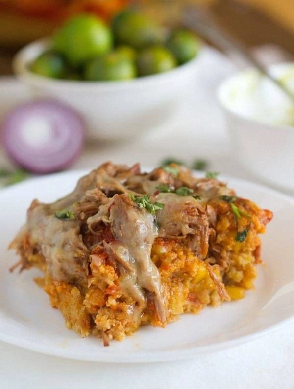 Carnitas Tamale Pie