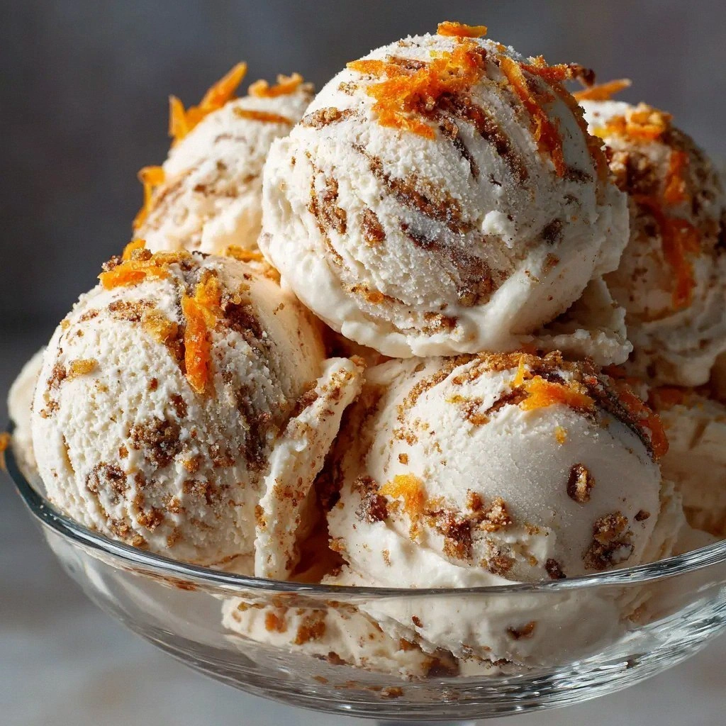 Carrot Cake Ice Cream (Easy No