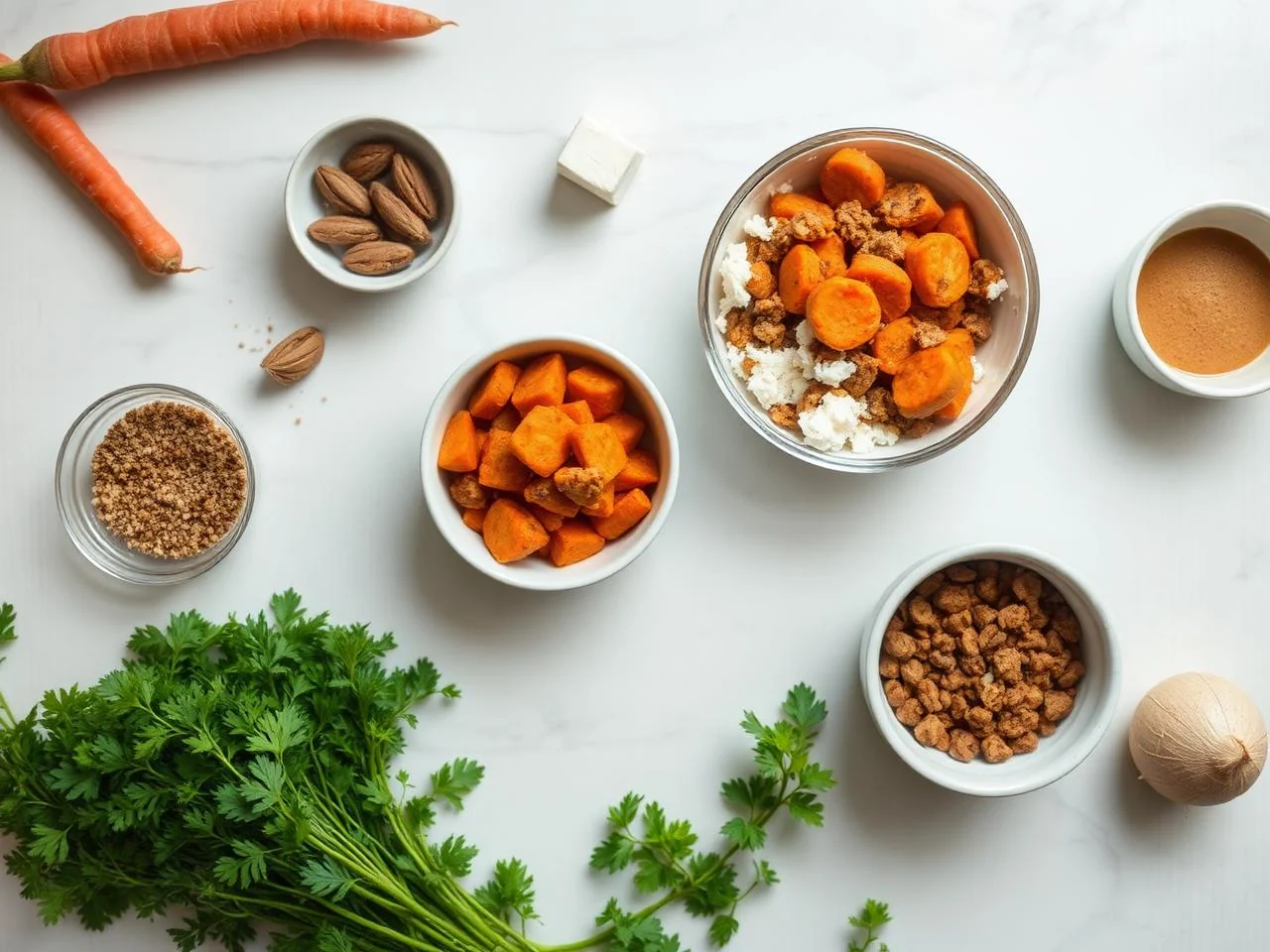 Ingredients for Carrot Cake