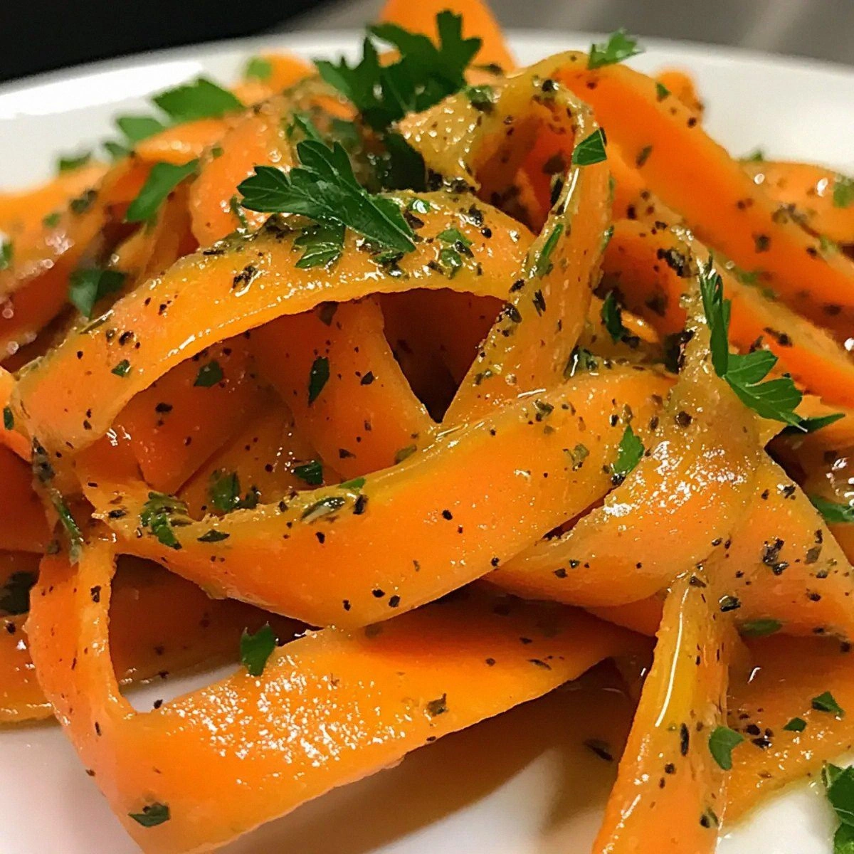 Carrot Ribbons with Rosemary Butter Sauce: A Flavorful Delight