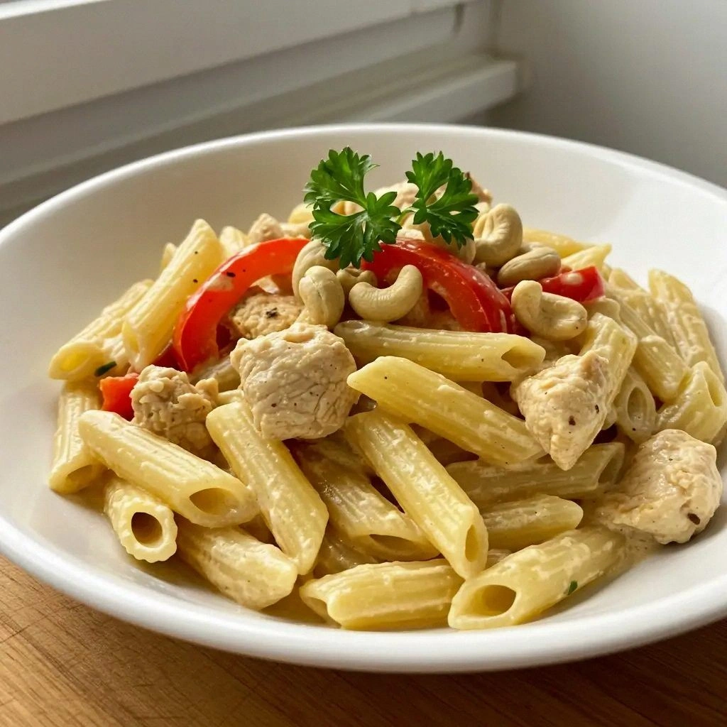 Cashew Cream Cajun Chicken Pas