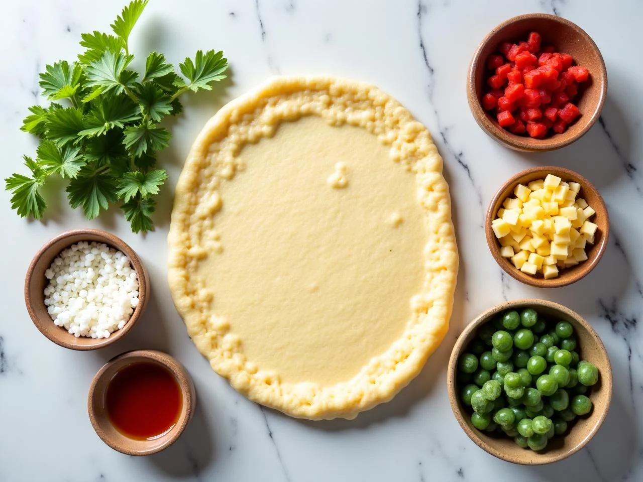 Ingredients for Cauliflower Crust Pizza