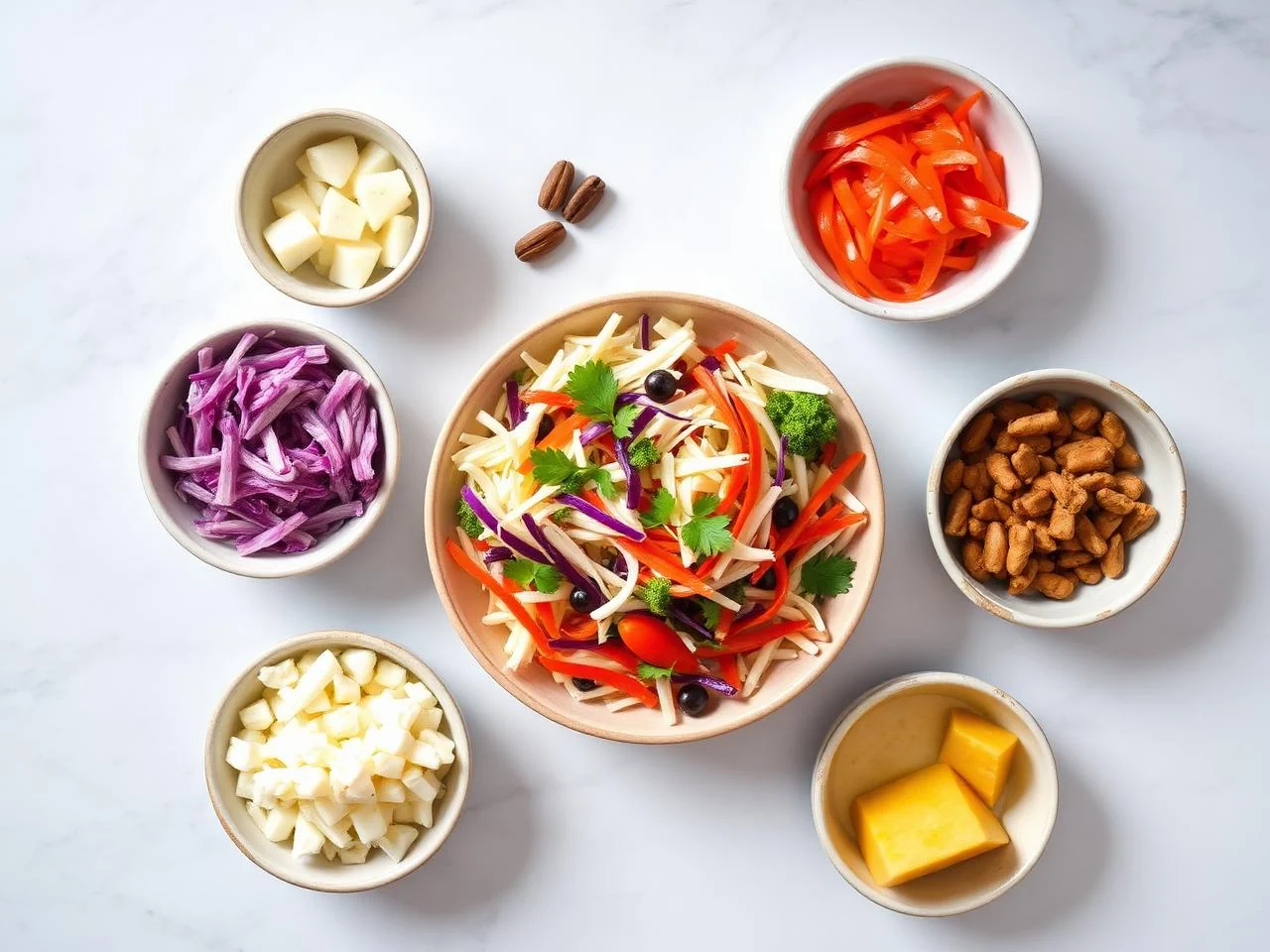Ingredients for Cauliflower Slaw