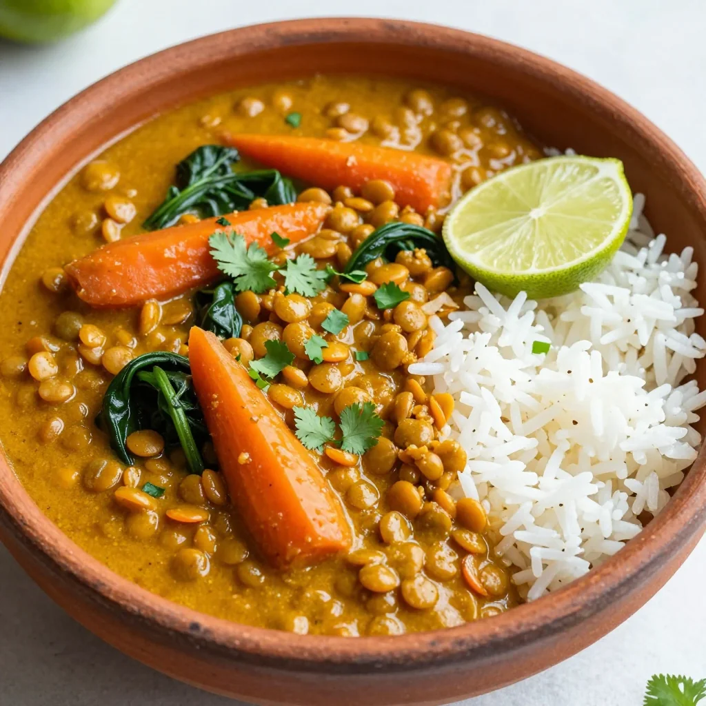 Pantry Clean Out Lentil Curry for Vegan Winter Meals