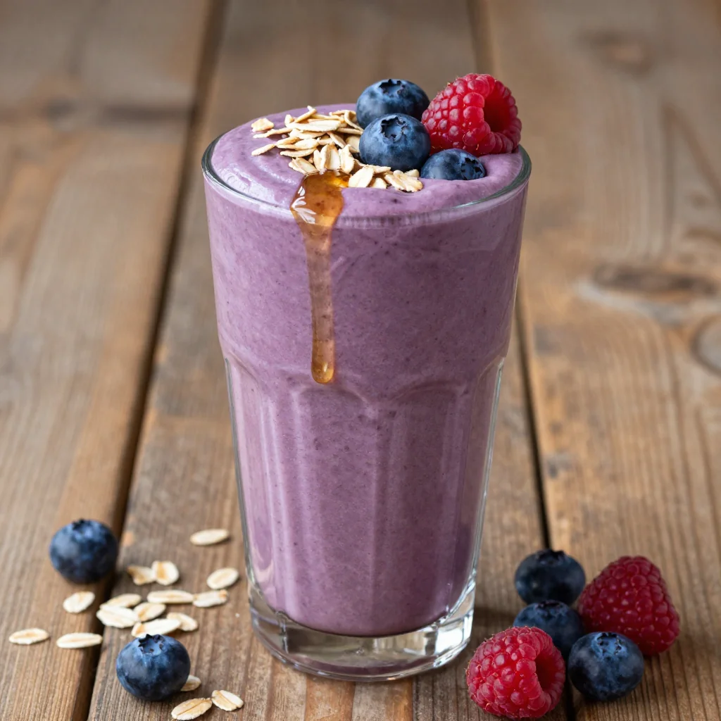 Berry Oat Smoothie That Is Filling And Perfect For Breakfast