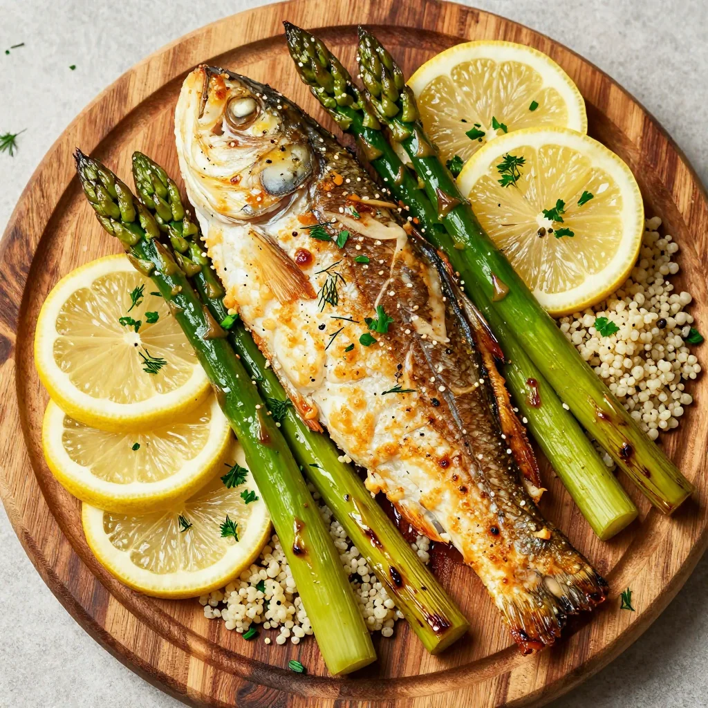 Healthy Baked Trout with Lemon and Herbs