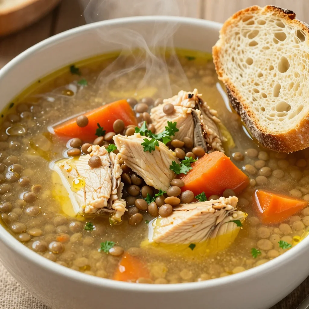 Budget Chicken and Lentil Soup for Healthy Dinners