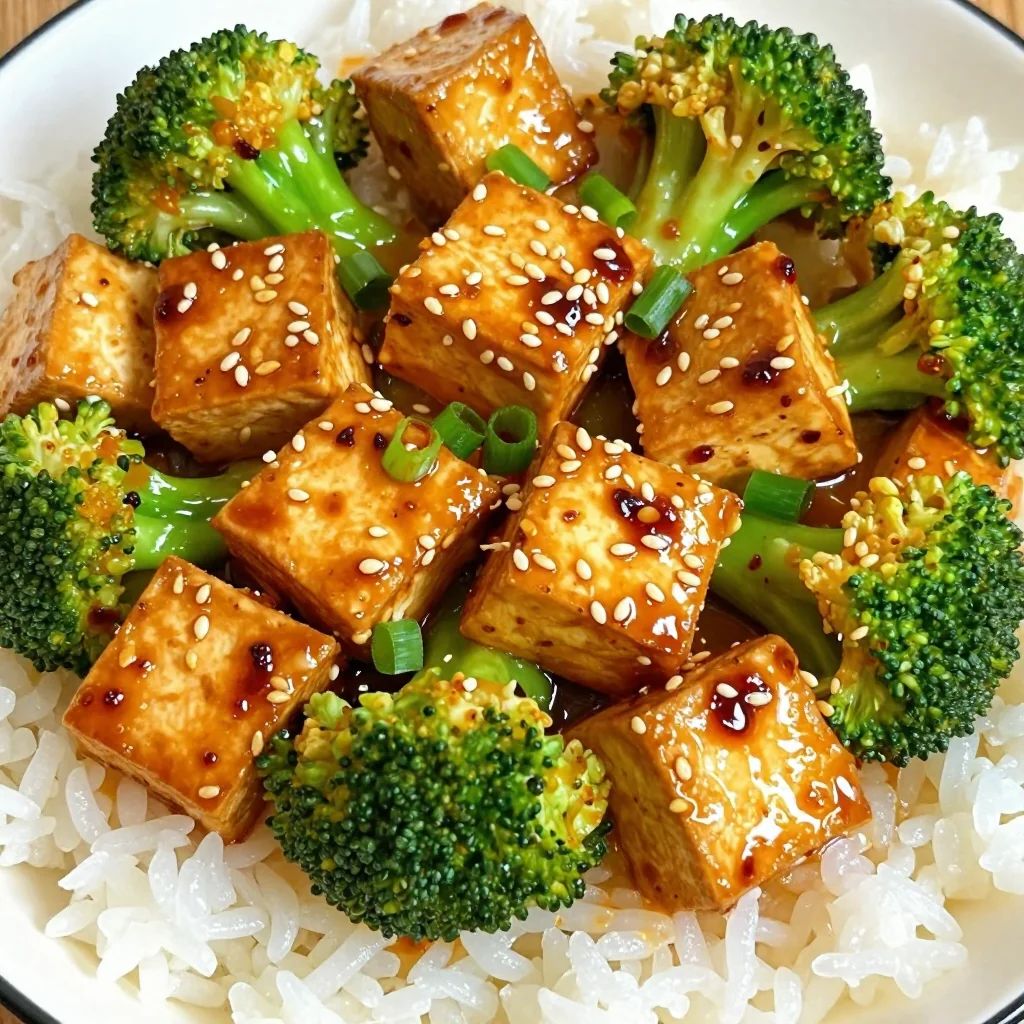 Spicy Tofu And Broccoli Stir Fry For A Vegan Meal
