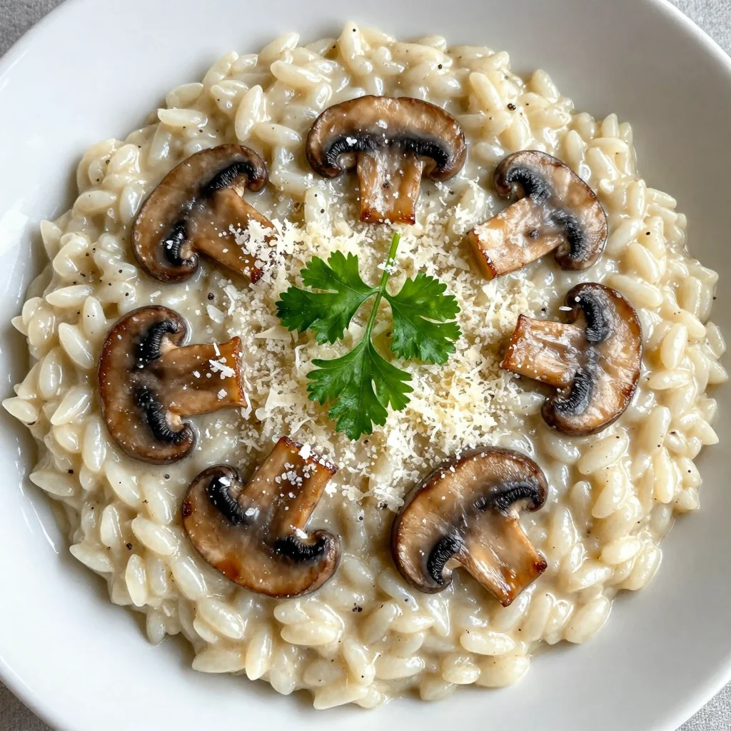 Creamy Mushroom Risotto with Parmesan for Cozy January Nights