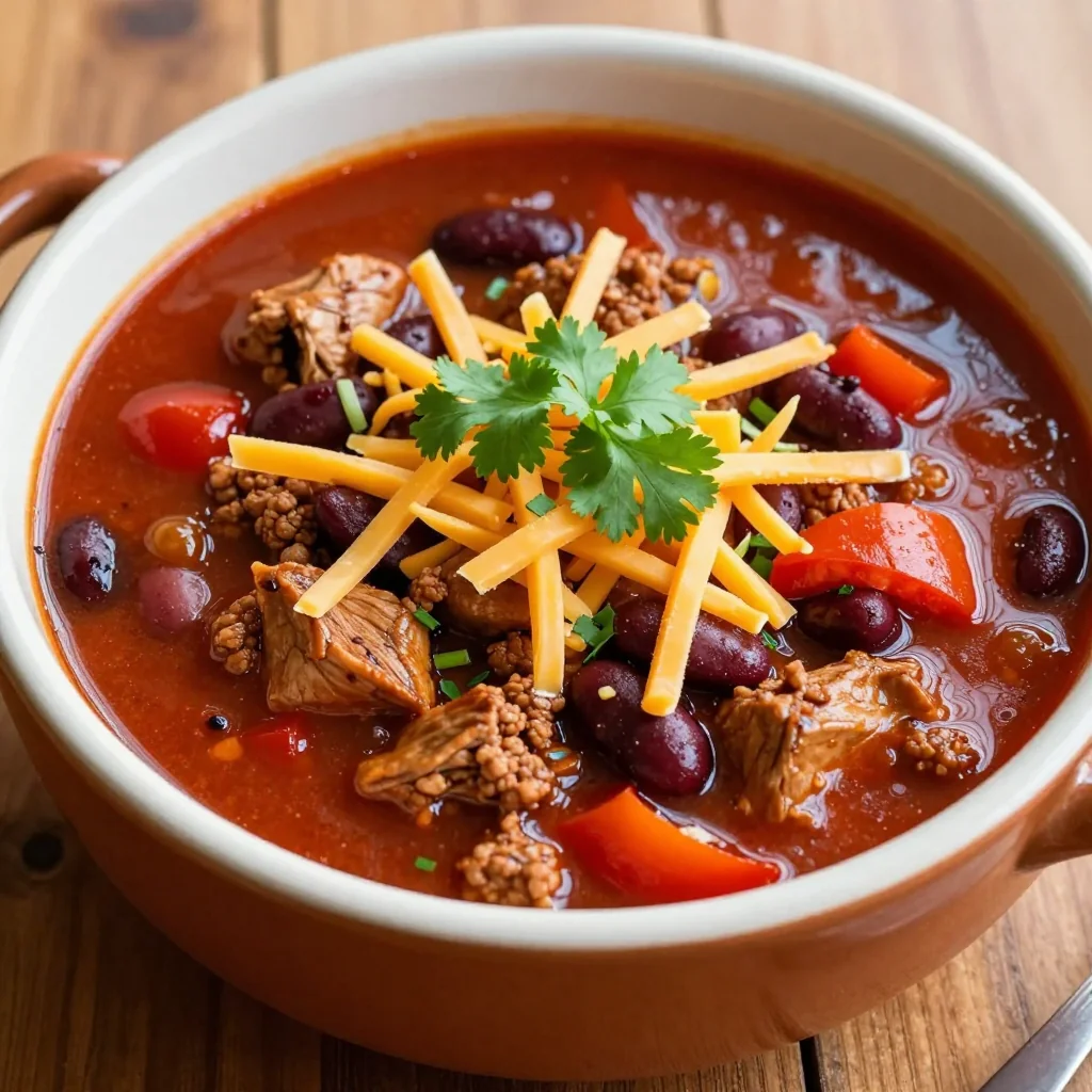 Slow Cooker Turkey Chili for New Year's Goals