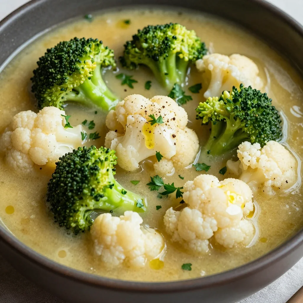 Creamy Broccoli and Cauliflower Stew for Reset