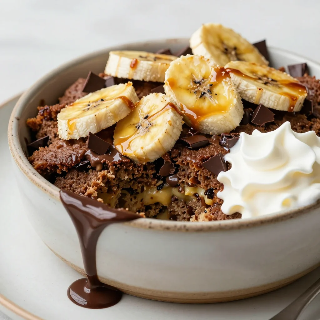 Indulgent Slow Cooker Chocolate Banana Bread Pudding