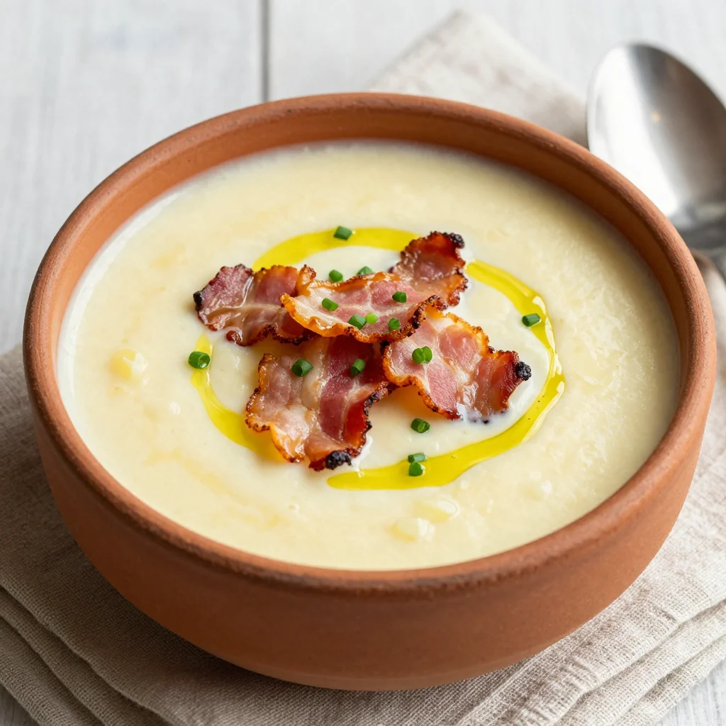 Cozy Potato and Leek Soup with Bacon for Martin Luther King Day