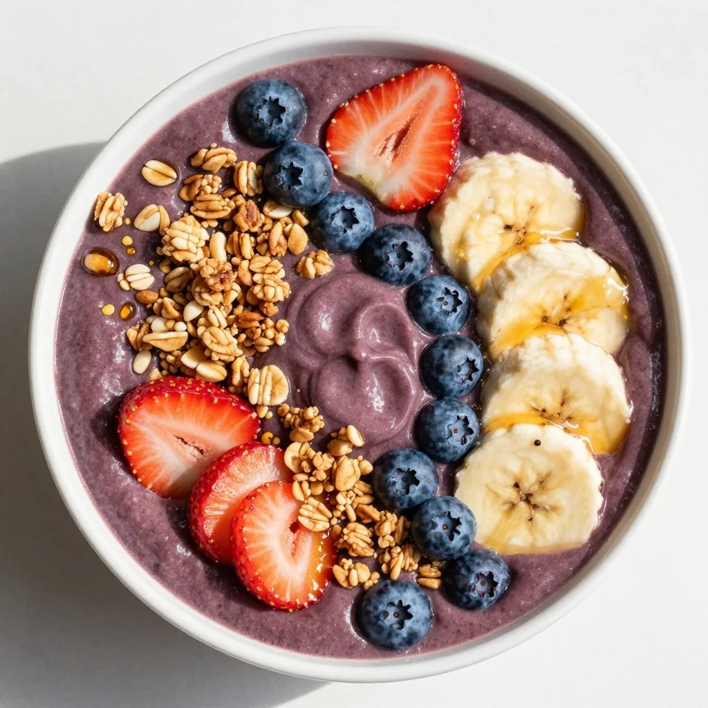 Freezer Prep Smoothie Bowls with Toppings for Breakfast Lovers