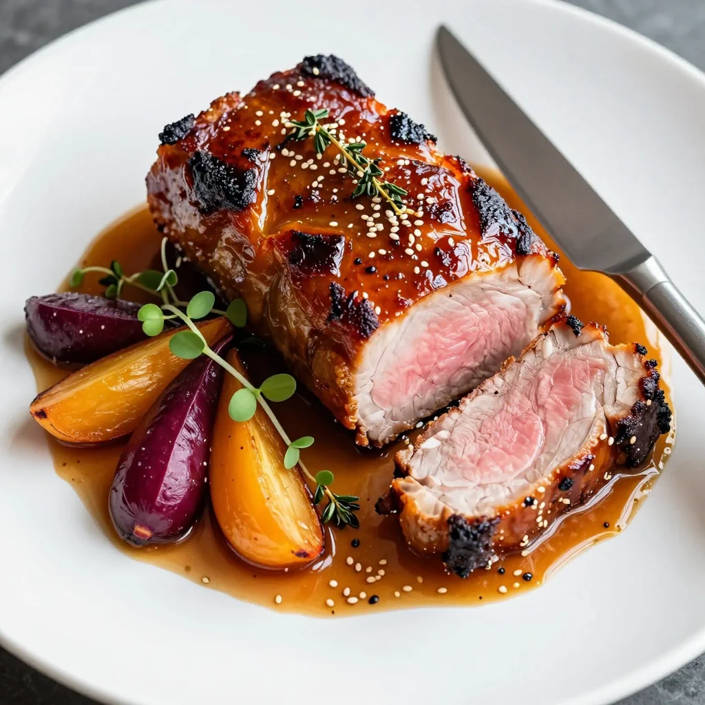 Honey Mustard Glazed Pork Tenderloin Tender and Juicy