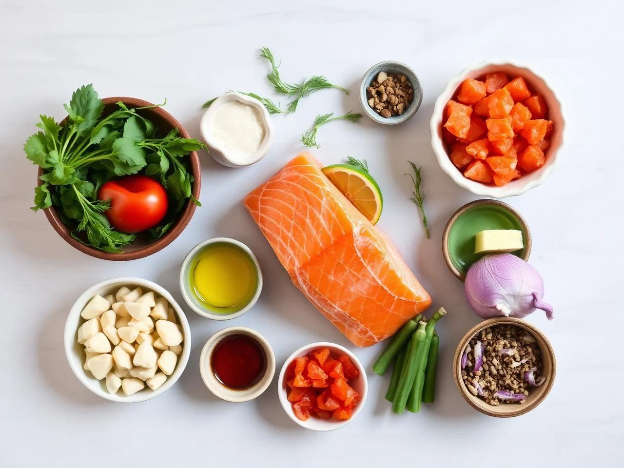 Ingredients for Cedar Plank Salmon