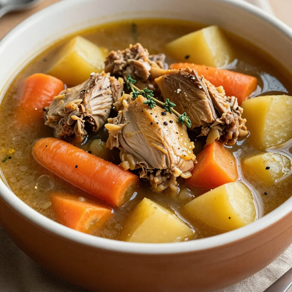 budget friendly one pot turkey and root vegetable stew