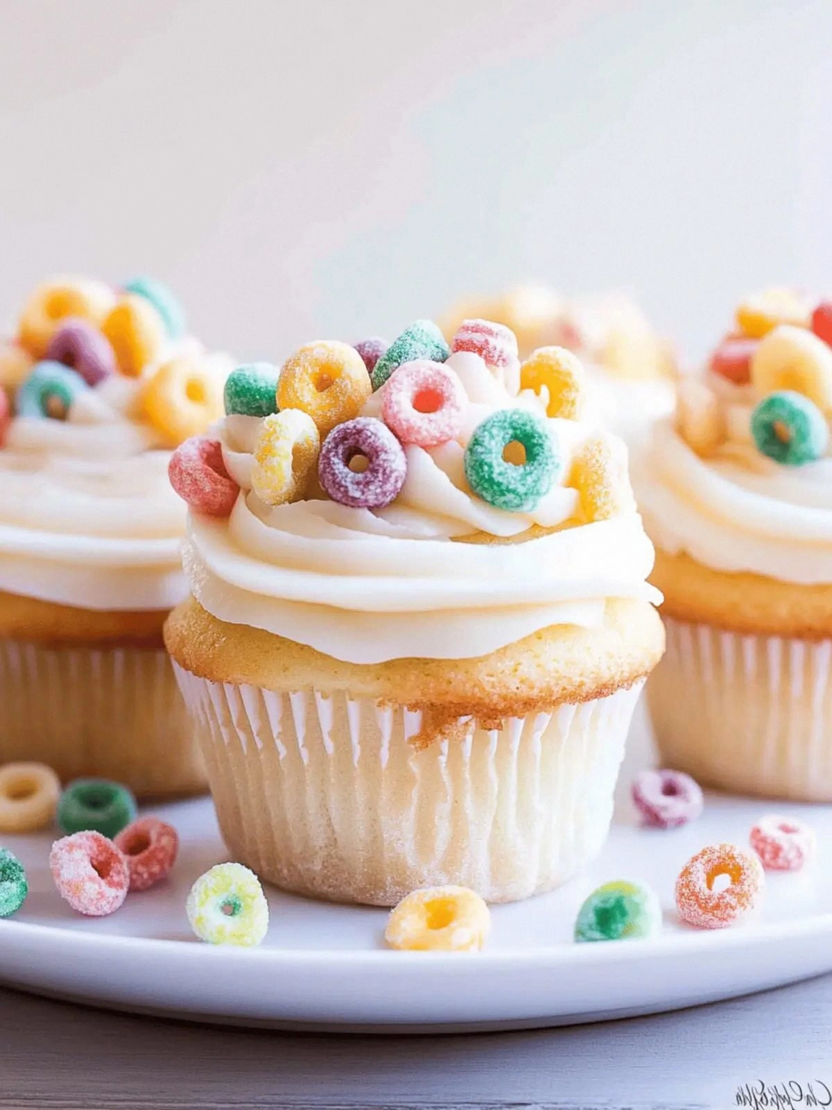 Cereal and Milk Cupcakes with 