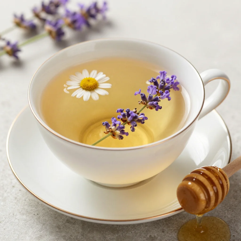 Anti Stress Lavender Chamomile Tea For Bedtime