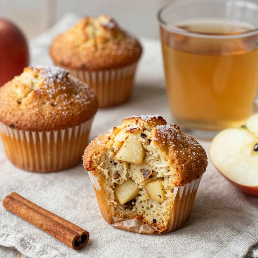 Warm Spiced Apple Cider Muffins for a Fall Treat